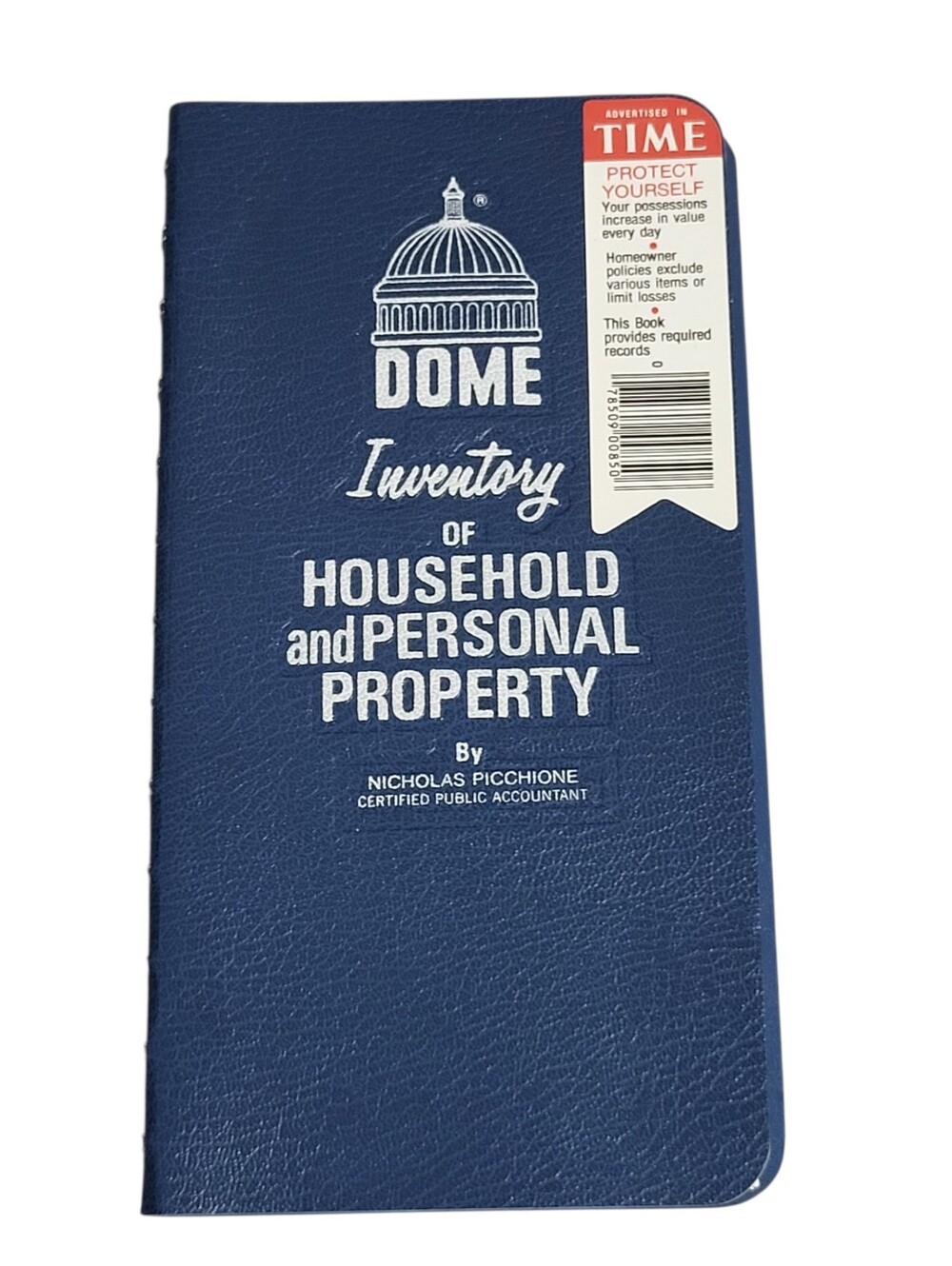 Vintage Dome Inventory of Household and Personal Property Logbook NEW Mint